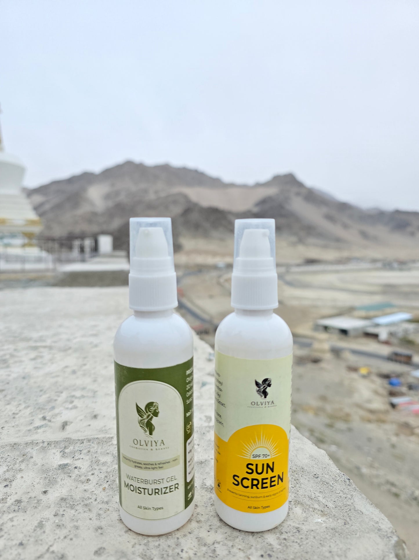 Olviya - Cosmetics & Beauty - Moisturizer Gel 100ml & Sunscreen 100ml (2 in 1 Pack)