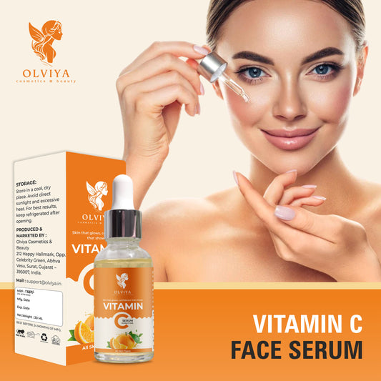Vitamin C Face Serum – 15% Vitamin C & 5% Niacinamide with Ferulic Acid & Aloe Vera, Brightening & Anti-Aging Serum for All Skin Types (30ml)