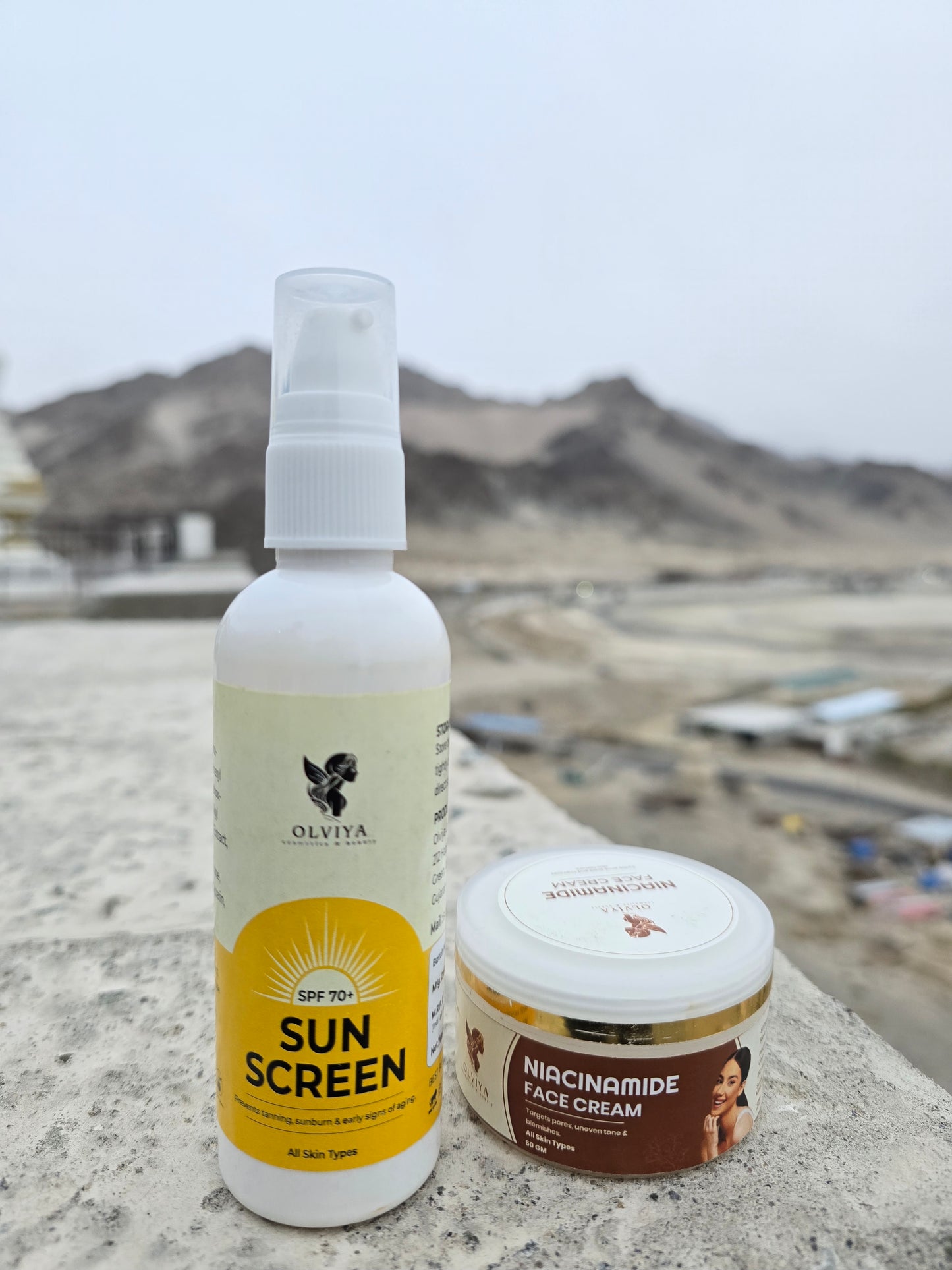 Olviya - Cosmetics & Beauty - Sunscreen 100ml & Niacinamide Cream 50gm (2 in 1 Pack)